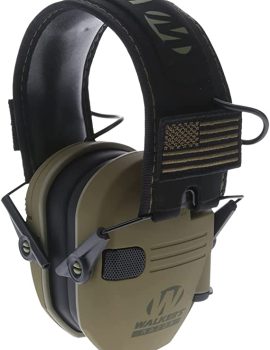 Walker’s Razor Slim Ultra Low Profile Compact Design Adjustable Range Shooting Hunting Hearing Protection Electronic Earmuffs